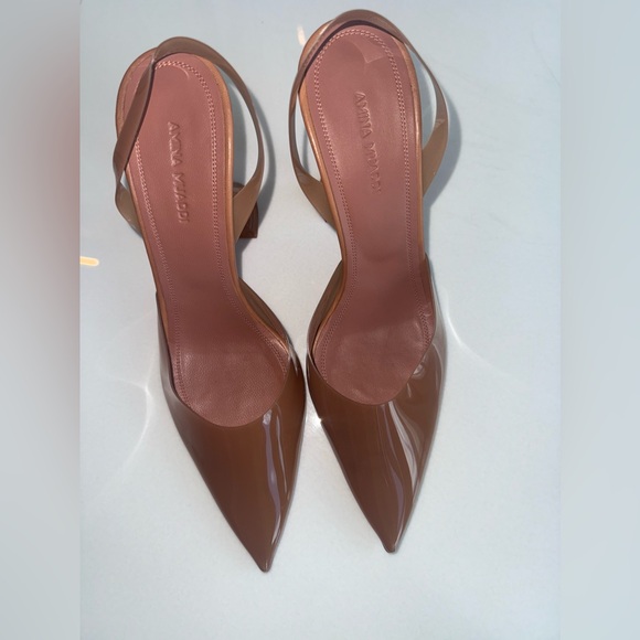 AMINA MUADDI- Holli Glass 95 PVC sling back pump-EU 38- worn once!! - Picture 7 of 11